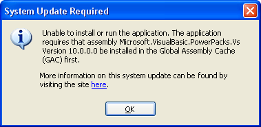 Microsoft Visual Basic Powerpacks 10